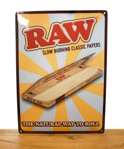 RAW Retro Tin Store Sign
