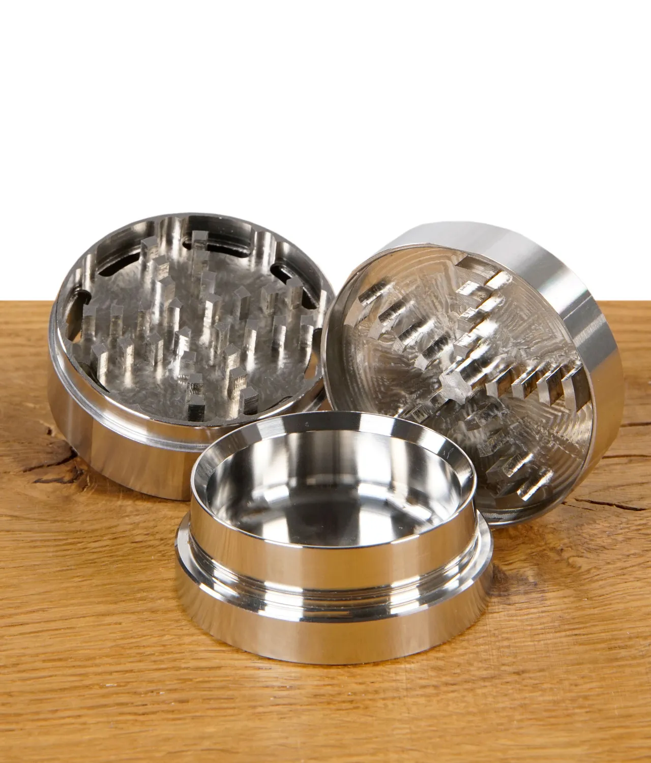 Black Leaf Edelstahl Grinder 3-tlg. Ø59mm – Bild 7