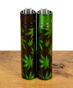 Alternative view of Clipper Metall Leaves Grün