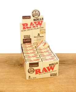 RAW Classic Rolls Single Wide 5m 24er Box