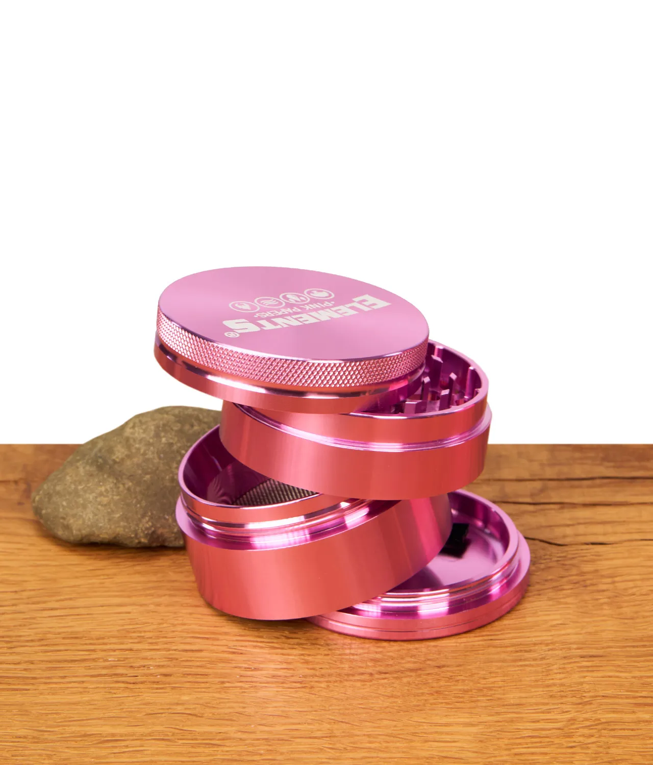 Elements Aluminium Grinder Pink 4-teilig Ø60mm – Bild 7