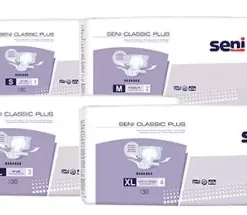Seni CLASSIC Plus Inkontinenzhosen XL, Hüfte 130-170 cm (1 Karton 3 x 30 Stück)