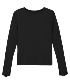 Alternative view of T-Shirt LS, Black von Creamie