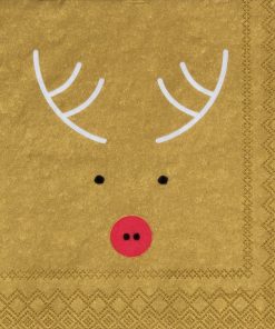 Alternative view of Cocktail-Servietten „Elch“