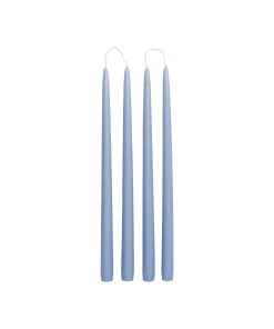 Broste Kerzen-Set Getaucht Smooth Air Blue