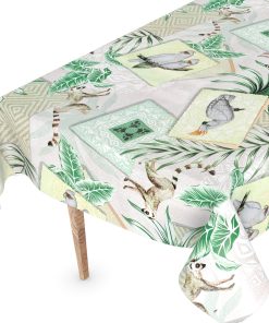 Wachstuch Tischdecke abwaschbar Wachstischdecke Meterware Exotik Outdoor Tischdecke Gartentischdecke