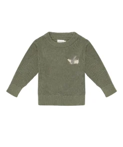 Chunky Knit Pullover „Little Dog“