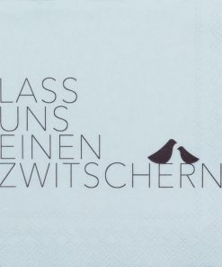 Cocktailservietten „Lass uns einen Zwitschern“
