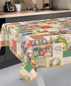 Alternative view of Wachstuch Tischdecke abwaschbar Ostertischdecke Ostara Outdoor Tischdecke Gartentischdecke