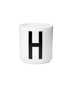 DesignLetters Porzellan-Becher H Weiß