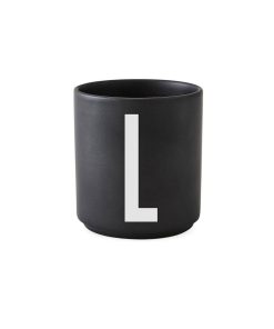 Design Letters Porzellan-Becher L Schwarz