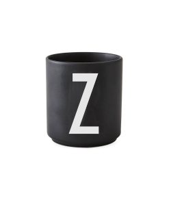 Design Letters – Porzellan-Becher Z – Schwarz