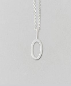 Alternative view of Design Letters Zahl 0 (10mm) Silber