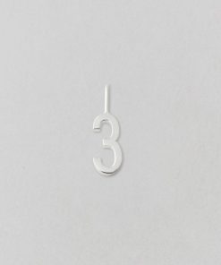 Design Letters Zahl 3 (10mm) Silber