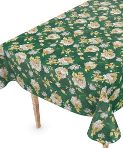 Wachstuch Tischdecke Wachstischdecke Alexandra Grün abwaschbare Gartentischdecke