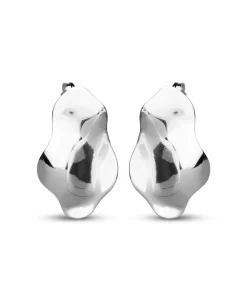 Alternative view of Enamel Ohrstecker Cleopatra Silber