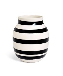 Alternative view of Kähler Omaggio Vase M Schwarz Weiß