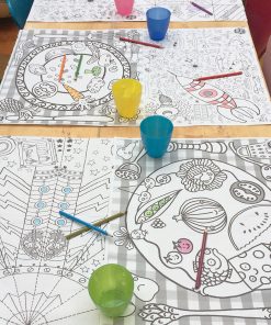 Alternative view of Ausmal-Platzdecken von Eggnogg (6er-Set)