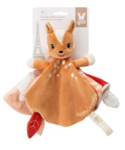 Schmusetuch Fanfan mit Schnullerband, Reh