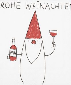 Alternative view of Cocktail-Servietten „Frohe Weihnachten“ (Santa)