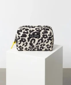 VIVI MARI Padded Toiletry Bag Leo Splashes Black/Sand S