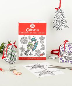 Schablonenbuch mit 3D-Weihnachtsdeko von Eggnogg