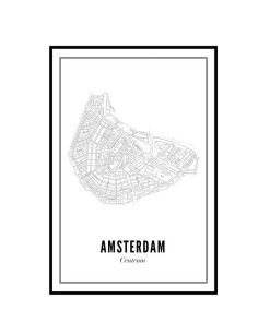 Stadtplan Amsterdam Poster A3