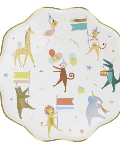 Alternative view of Pappteller „Tier-Parade“ von Meri Meri