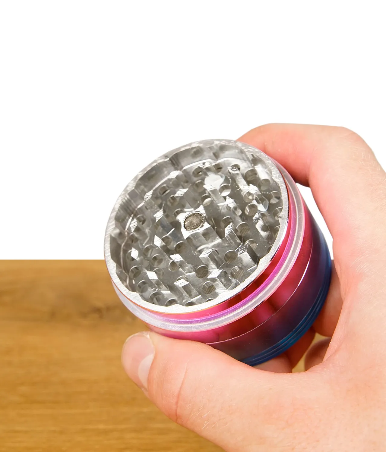 Black Leaf Alu Grinder Ø62mm 4-tlg. changierend – Bild 4