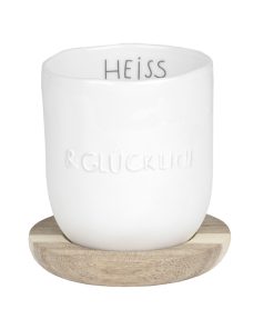 Alternative view of Kleiner Becher „Heiß und glücklich“