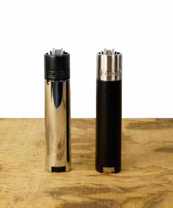 Clipper Feuerzeug Metall Black & Silver