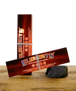 Elements Red Connoisseur Papers King Size Slim mit Tips