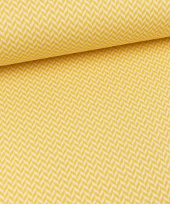 Alternative view of Bio Jacquardjersey – Tigerlilly EP – Fischgrät maisgelb