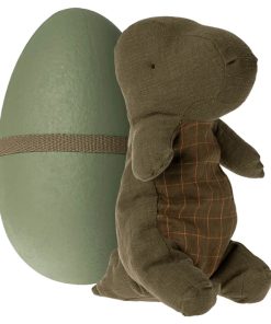 Kuschel-Dino Gantosaurus aus dem Ei (H 37 cm, forrest green)