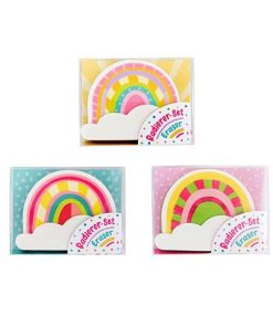 Radierer-Set „Good Feelings“ (Regenbogen)