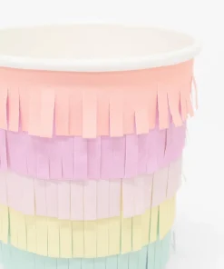 Alternative view of Regenbogen-Pappbecher von Meri Meri