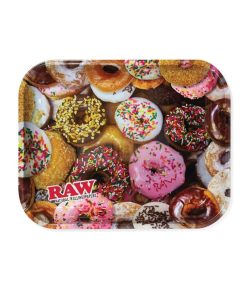 Alternative view of RAW Donut Metal Rolling Tray large