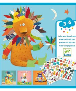 Alternative view of Stickerbilder „Tiere“ mit Collage-Tasche