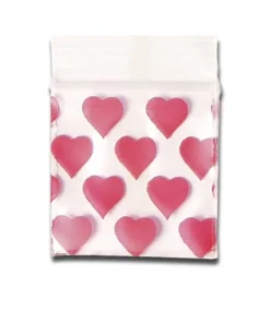 100 Tütchen Heart 50x50mm