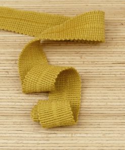 Bio Wolltresse aus 100% Schurwolle – senf 5496