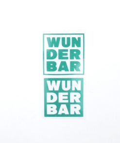 Alternative view of Bügelbilder  H1 – grün reflektierend – „WUNDERBAR“ (ca. 11,5 x 5,5cm)